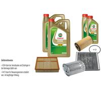 FEBI Controllo set 12L Castrol BORDO TITANIO FST 5W-30 LL per Mercedes-Benz