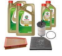 FEBI Controllo Set 12L Castrol EDGE Titanium FST 5W-30 LL Per Audi A5 8T3