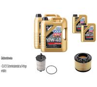 FEBI Controllo Set 12L LIQUI MOLY 10W-40 Leichtlauf Per Audi A6 Avant 4F5