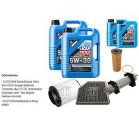 Febi Controllo Set 12L Liqui Moly 5W-30 da Molto Tempo High-Tech per Audi A8