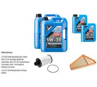 Febi Controllo Set 12L Liqui Moly 5W-30 da Molto Tempo High-Tech per Jaguar