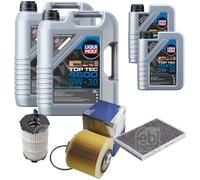 Febi Controllo Set 12L Liqui Moly Top Tec 4600 5W-30 per Audi A6 Allroad