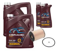 FEBI Controllo Set 12L MANNOL Ceramic 5W-30 Per Mercedes-Benz M-Klasse ML