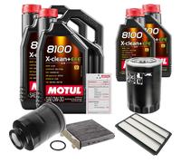 FEBI Controllo Set 12L MOTUL 8100 X-CLEAN 0W-30 Per Mitsubishi Pajero IV 3.2