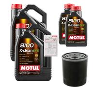 FEBI Controllo Set 12L MOTUL 8100 X-CLEAN EFE 5W-30 Per Toyota Yaris 1.4 D-4D