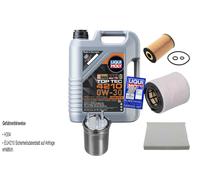 Febi Controllo Set 5 L Liqui Moly Top Tec 4210 0W-30 per Audi A1 1.6 Tdi