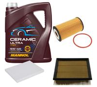 FEBI Controllo Set 5 L MANNOL Ceramic 5W-40 per Opel Corsa D 1.2 1.4 1.0