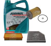 FEBI Controllo Set 5L ADDINOL GIGA LIGHT MV 0530 LL Per Audi A4 Avant 2.0 TDI