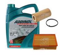 FEBI Controllo Set 5L ADDINOL GIGA LIGHT MV 0530 LL Per Audi A4 Cabriolet 2.0