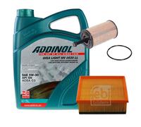 FEBI Controllo Set 5L ADDINOL GIGA LIGHT MV 0530 LL Per Peugeot 206 CC 1.6