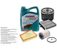 Febi Controllo Set 5L Addinol Super Light 0540 per Renault Grand Scénic II