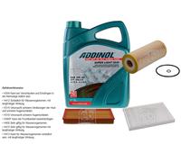 Febi Controllo Set 5L Addinol Super Light 0540 per VW Caddy II Furgonato 1.9