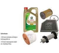 Febi Controllo Set 5L castrol edge Titanio FST 5W-30 Ll per ' Aria Audi A6