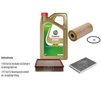 Febi Controllo Set 5L castrol edge Titanio FST 5W-30 Ll per di Audi A6