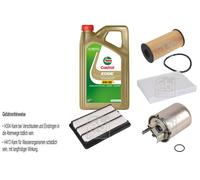 Febi Controllo Set 5L castrol edge Titanio FST 5W-30 Ll per di Nissan