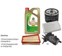 FEBI Controllo set 5L Castrol EDGE Titanio FST 5W-30 LL per Renault Megane