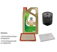 Febi Controllo Set 5L castrol edge Titanio FST 5W-30 Ll per Seat Leon
