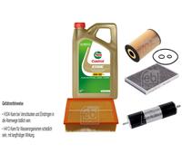 Febi Controllo Set 5L castrol edge Titanio FST 5W-30 Ll per Sedile Exeo Pezzi