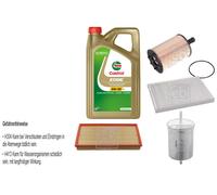 Febi Controllo Set 5L castrol edge Titanio FST 5W-30 Ll per Sedile Toledo