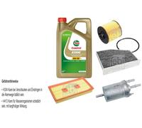 FEBI Controllo set 5L Castrol EDGE Titanio FST 5W-30 LL per VW Golf V 1.6