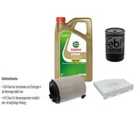 FEBI Controllo set 5L Castrol EDGE Titanio FST 5W-30 LL per VW Golf V 1.6