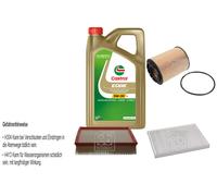 FEBI Controllo set 5L Castrol EDGE Titanio FST 5W-30 LL per VW Passat