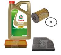 FEBI Controllo Set 5L Castrol EDGE Titanium FST 5W-30 LL Per Audi A4 Avant