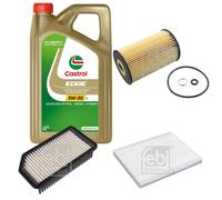 FEBI Controllo Set 5L Castrol EDGE Titanium FST 5W-30 LL Per Hyundai I20 1.4
