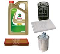 FEBI Controllo Set 5L Castrol EDGE Titanium FST 5W-30 LL Per Seat Cordoba