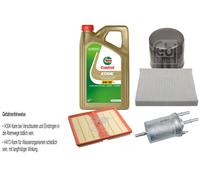 FEBI Controllo Set 5L Castrol EDGE Titanium FST 5W-30 LL Per Seat Ibiza IV