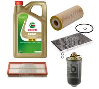 FEBI Controllo Set 5L Castrol EDGE Titanium FST 5W-30 LL Per VW Golf IV