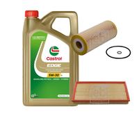 FEBI Controllo Set 5L Castrol EDGE Titanium FST 5W-30 LL Per VW Golf IV