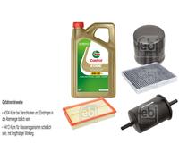 FEBI Controllo Set 5L Castrol EDGE Titanium FST 5W-30 LL Per VW Tiguan