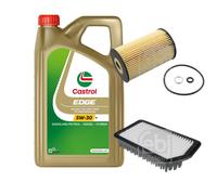 FEBI Controllo Set 5L CASTROL Olio Motore EDGE 5W-30 M Per Hyundai I30 Coupe 1.6