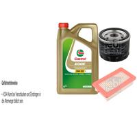 Febi Controllo Set 5L Castrol olio motore Edge 5W-30 M per Nissan Micra V 1.0