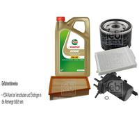 Febi Controllo Set 5L Castrol olio motore Edge 5W-30 M per Renault Mégane II