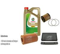 Febi Controllo Set 5L Castrol olio motore Edge 5W-30 M per Saab 9-5 Combi 1.9