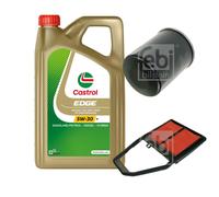 FEBI Controllo Set 5L CASTROL Olio Motore EDGE 5W-30 Per Honda Civic VII