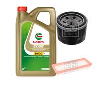 FEBI Controllo Set 5L CASTROL Olio Motore EDGE 5W-30 Per Smart Fortwo Cabrio