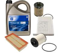 FEBI Controllo Set 5L GM GENERAL MOTORS 5W-30 DEXOS2 Per Opel Agila (B) 1.3