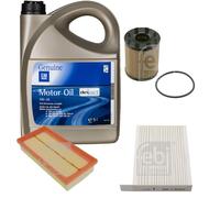 FEBI Controllo Set 5L GM GENERAL MOTORS 5W-30 DEXOS2 Per Opel Agila (B) 1.3