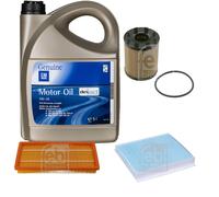 FEBI Controllo Set 5L GM GENERAL MOTORS 5W-30 DEXOS2 Per Opel Combo Tour 1.4