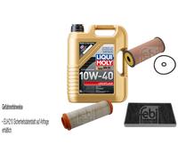 Febi Controllo Set 5L Liqui Moly 10W-40 Bassa Visciosità per Mercedes Classe