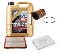 Febi Controllo Set 5L Liqui Moly 10W-40 Bassa Visciosità per Opel Astra G Cc F48