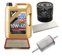 Febi Controllo Set 5L Liqui Moly 10W-40 Bassa Visciosità per Opel Vectra B