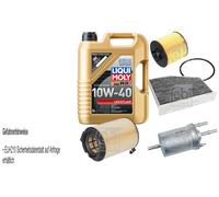 Febi Controllo Set 5L Liqui Moly 10W-40 Bassa Visciosità per VW Golf Inoltre 5M1