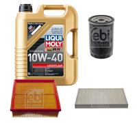 FEBI Controllo Set 5L LIQUI MOLY 10W-40 Leichtlauf Per Audi 100 44 44Q C3