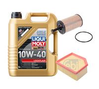 FEBI Controllo Set 5L LIQUI MOLY 10W-40 Leichtlauf Per Citroën Berlingo