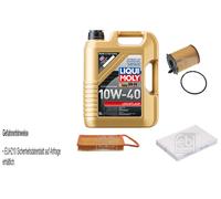 FEBI Controllo Set 5L LIQUI MOLY 10W-40 Leichtlauf Per Citroën C3 I FC 1.4