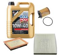 FEBI Controllo Set 5L LIQUI MOLY 10W-40 Leichtlauf Per Mazda 2 DY 1.4 CD